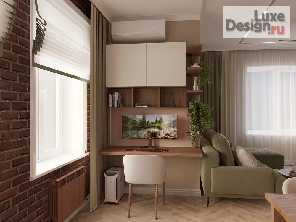 Дизайн интерьера гостиной "Дизайн-проект кухни-гостиной" (фото 2)
