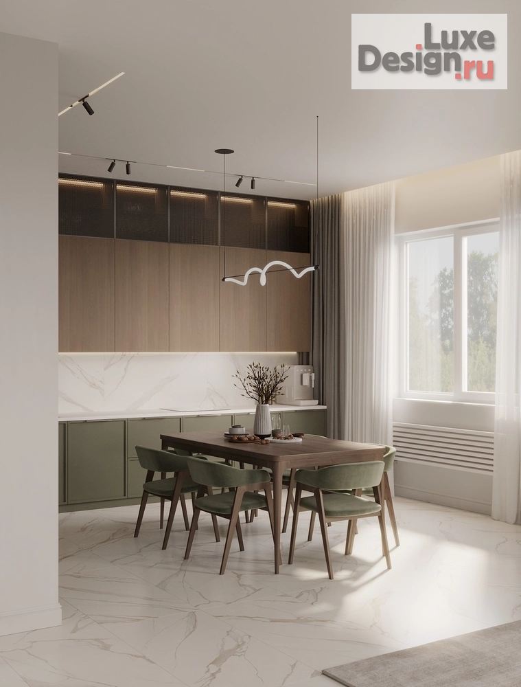 Дизайн интерьера гостиной "Кухня-гостиная в частном доме" (фото 3)