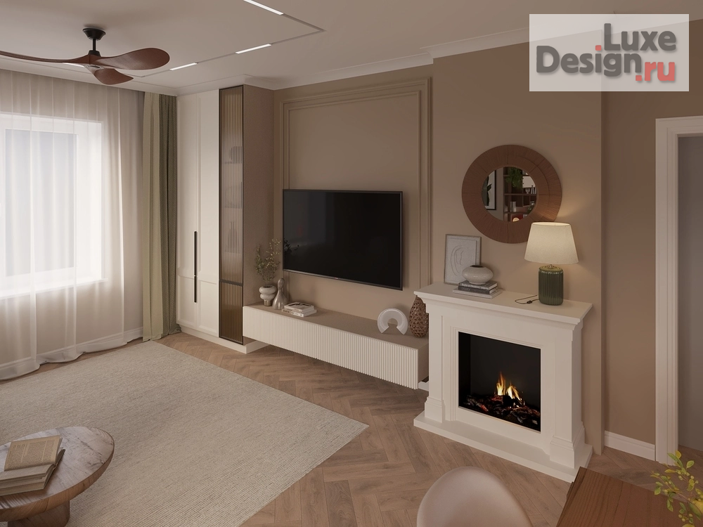 Дизайн интерьера гостиной "Дизайн-проект кухни-гостиной" (фото 4)