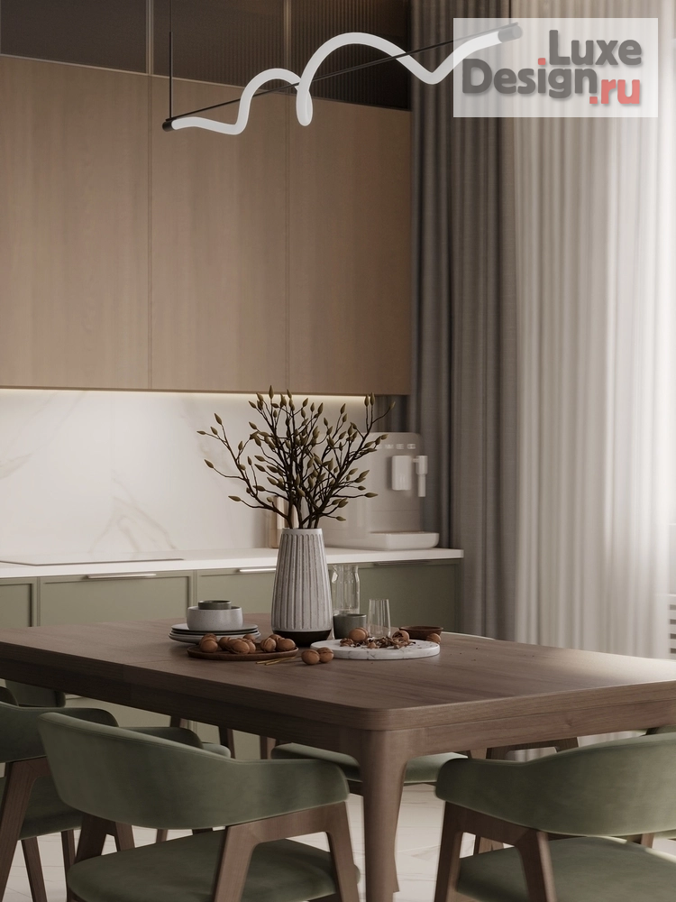 Дизайн интерьера гостиной "Кухня-гостиная в частном доме" (фото 1)