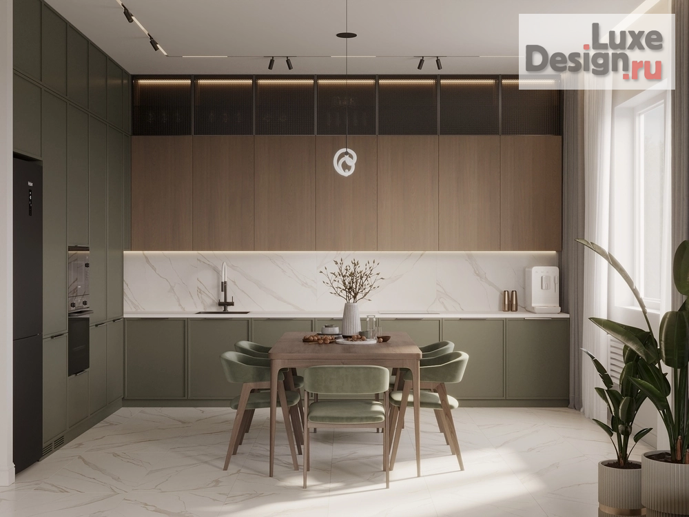 Дизайн интерьера гостиной "Кухня-гостиная в частном доме" (фото 8)