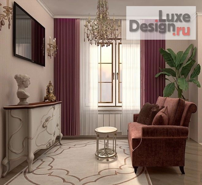 Дизайн интерьера двухкомнатной квартиры "Двухкомнатная квартира для семейной пары" (фото 1) от дизайнера Светлана Теплова Дизайн интерьера двухкомнатной квартиры "Двухкомнатная квартира для семейной пары" (фото 1)