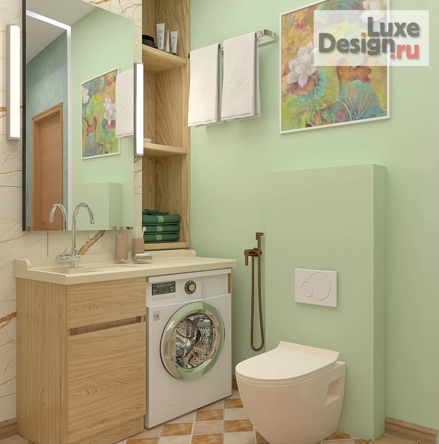 Дизайн интерьера однокомнатной квартиры "Однокомнатная квартира для молодой семьи" (фото 6)