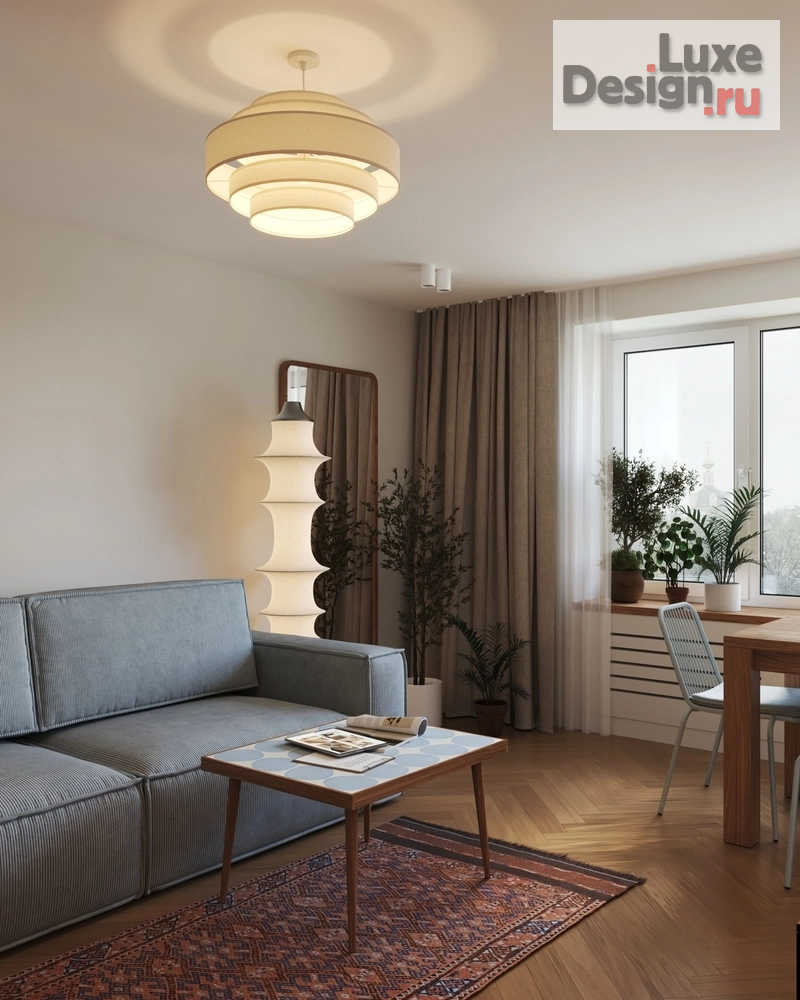 Дизайн интерьера трехкомнатной квартиры "Квартира на Таганской" (фото 2)