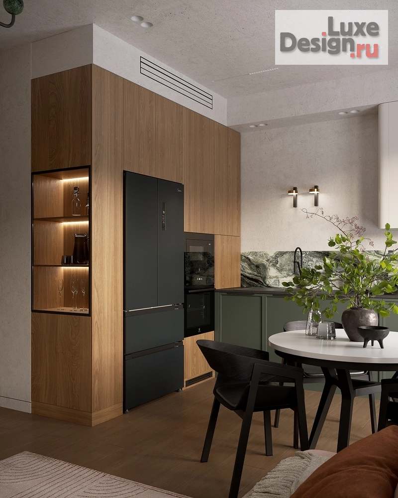 Дизайн интерьера загородного дома "проект кухни-гостиной " (фото 4) от дизайнера Назари Диана Рашидовна Дизайн интерьера загородного дома "проект кухни-гостиной " (фото 4)