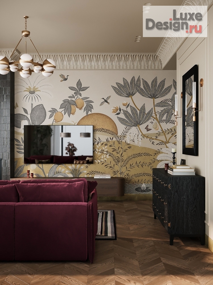 Дизайн интерьера трехкомнатной квартиры "Баланс вне времени" (фото 6)