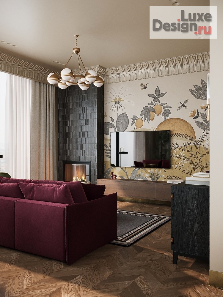 Дизайн интерьера трехкомнатной квартиры "Баланс вне времени" (фото 7)