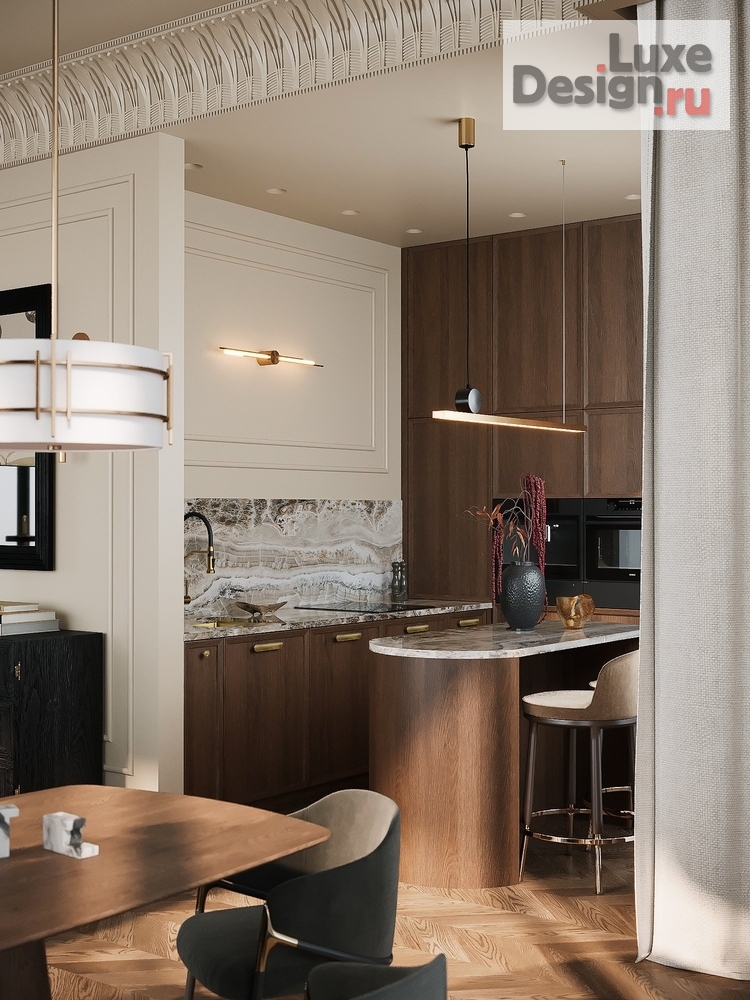 Дизайн интерьера трехкомнатной квартиры "Баланс вне времени" (фото 13)