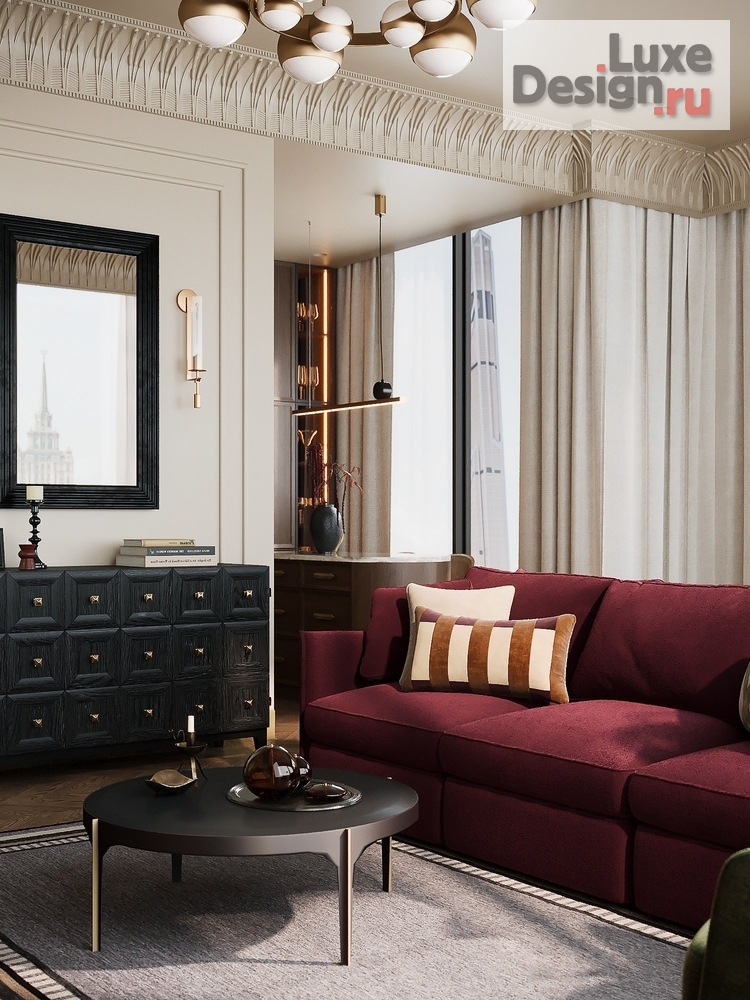 Дизайн интерьера трехкомнатной квартиры "Баланс вне времени" (фото 14)