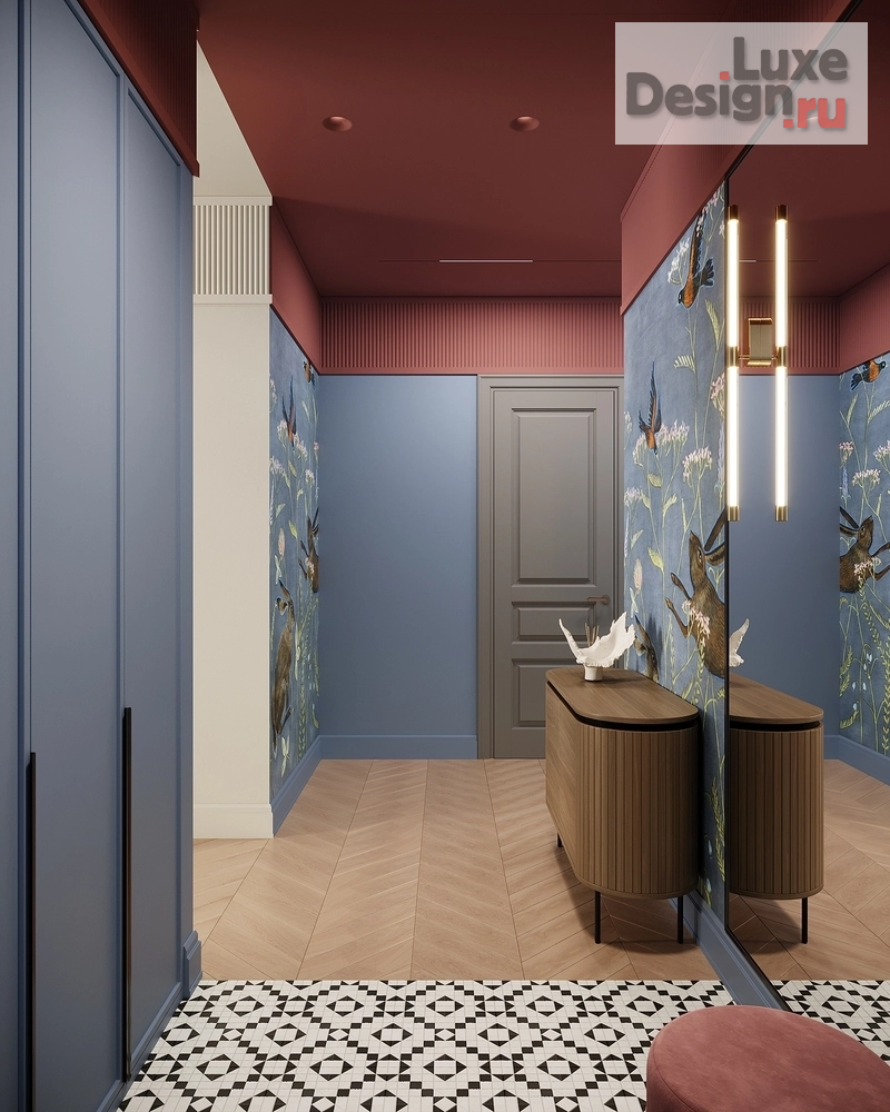 Дизайн интерьера двухкомнатной квартиры "Русский авангард " (фото 1) от дизайнера Назари Диана Рашидовна Дизайн интерьера двухкомнатной квартиры "Русский авангард " (фото 1)