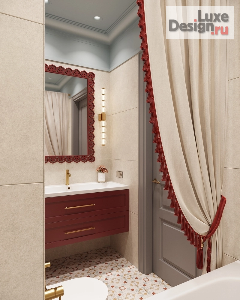 Дизайн интерьера двухкомнатной квартиры "Русский авангард " (фото 23) от дизайнера Назари Диана Рашидовна Дизайн интерьера двухкомнатной квартиры "Русский авангард " (фото 23)