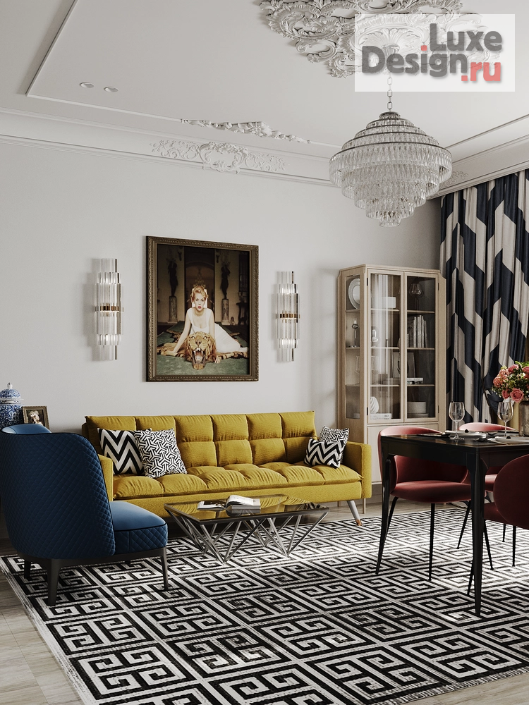 Дизайн интерьера двухкомнатной квартиры "Проект интерьера ЖК. Современник" (фото 1)