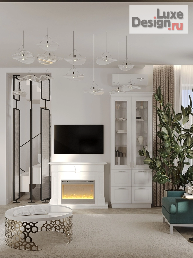 Дизайн интерьера коттеджа "кп Планета" (фото 5)