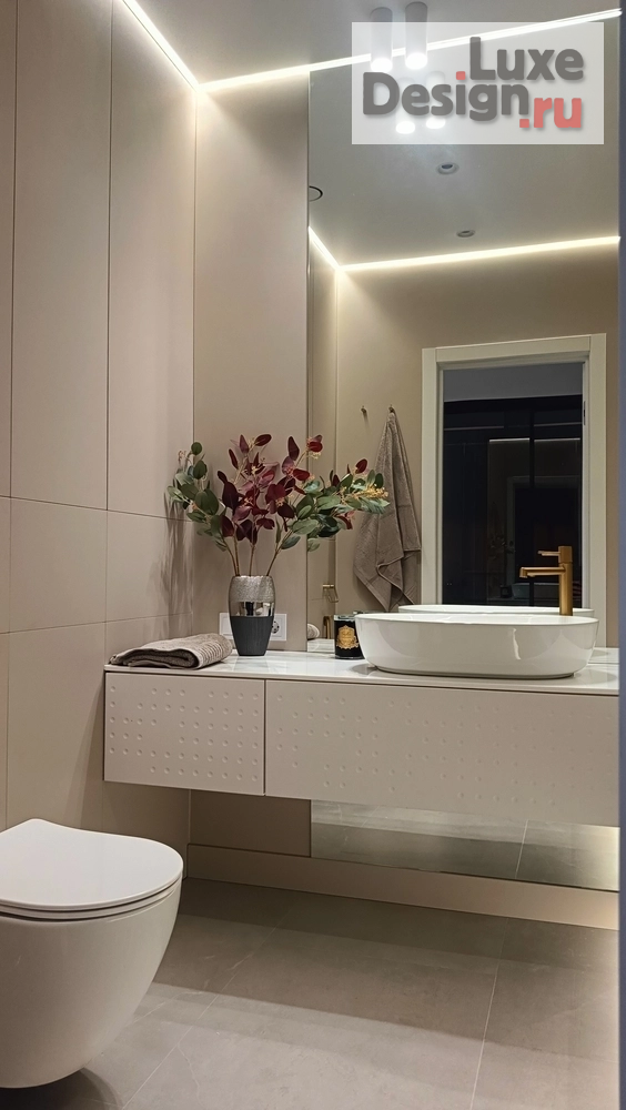 Дизайн интерьера трехкомнатной квартиры "Интерьер квартиры Расцветай на крсном" (фото 16)