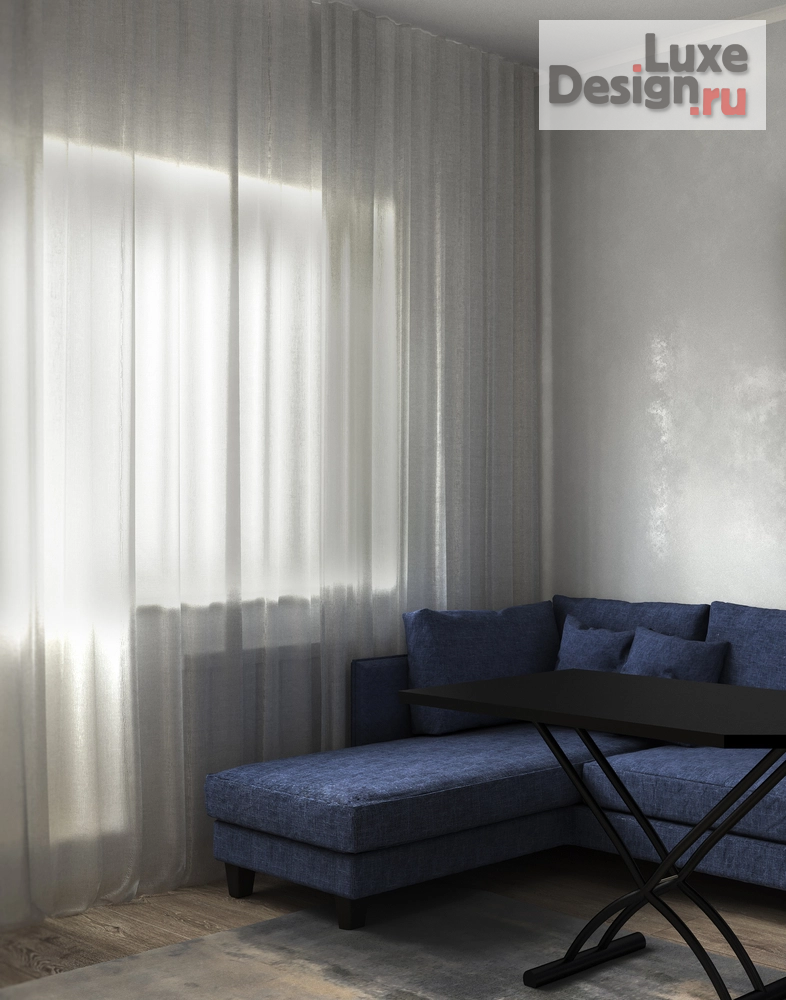 Дизайн интерьера однокомнатной квартиры "Проект Котельники" (фото 2)