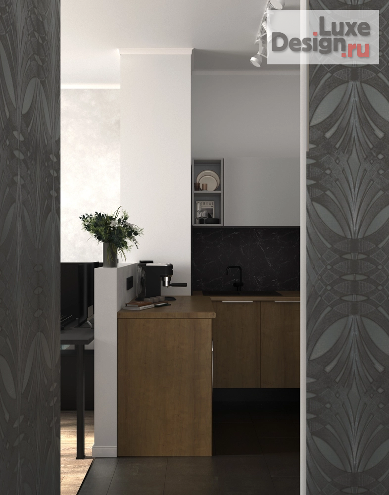 Дизайн интерьера однокомнатной квартиры "Проект Котельники" (фото 4)