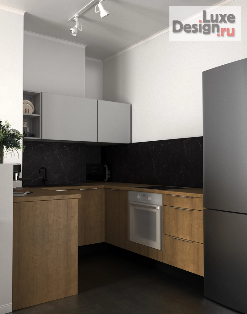 Дизайн интерьера однокомнатной квартиры "Проект Котельники" (фото 5)