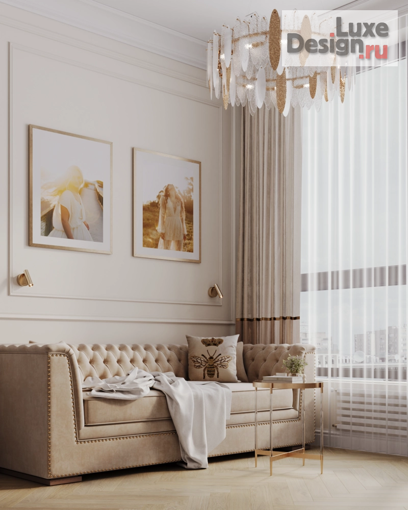 Дизайн интерьера однокомнатной квартиры "ЖК DIAMOND" (фото 3)
