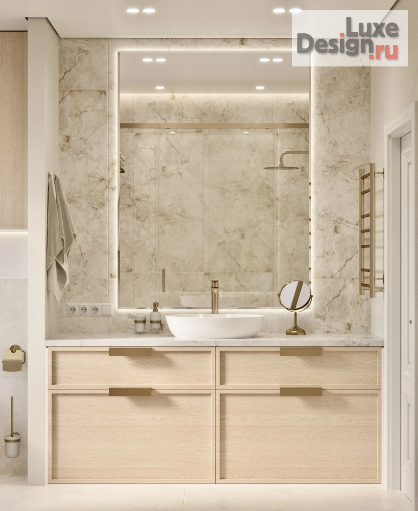 Дизайн интерьера частного дома ""Бархатный беж" - дизайн-проект первого этажа частного дома " (фото 8)