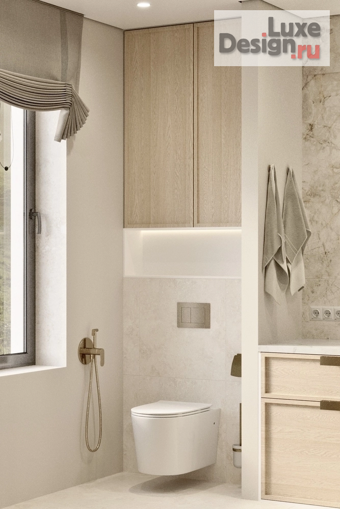 Дизайн интерьера частного дома ""Бархатный беж" - дизайн-проект первого этажа частного дома " (фото 9)