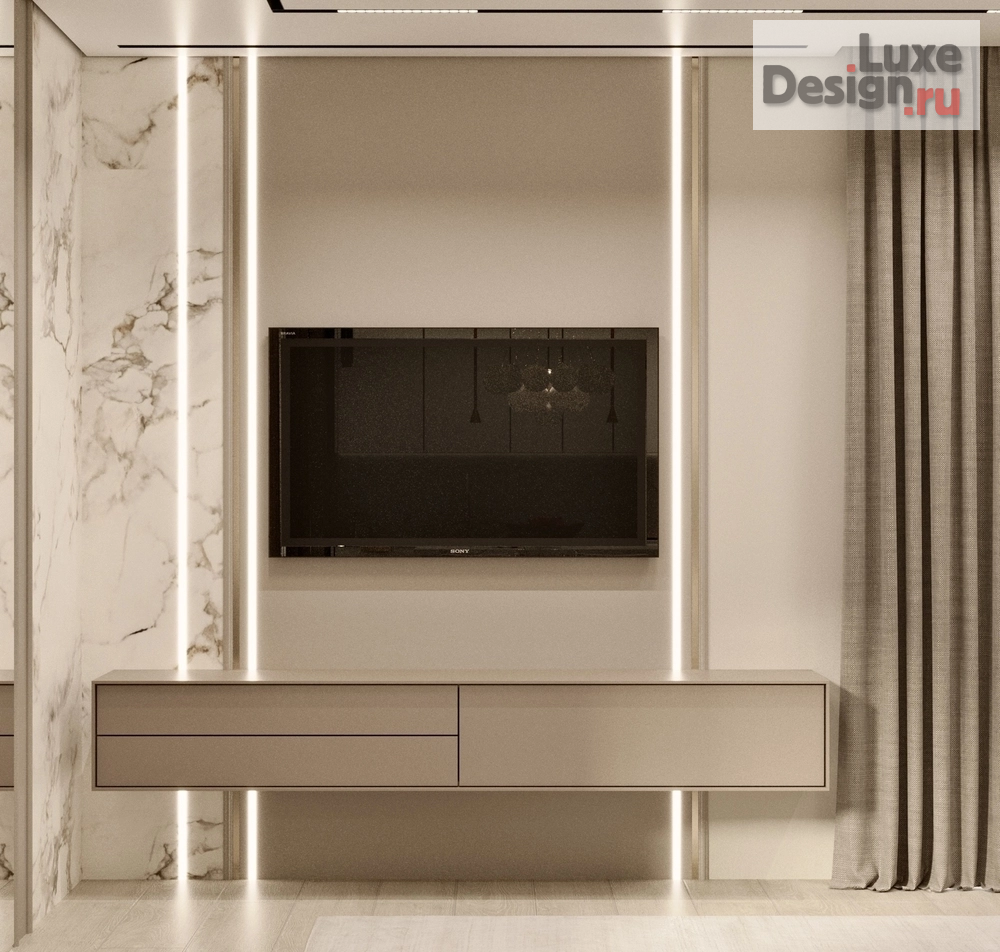 Дизайн интерьера частного дома ""Бархатный беж" - дизайн-проект первого этажа частного дома " (фото 1)