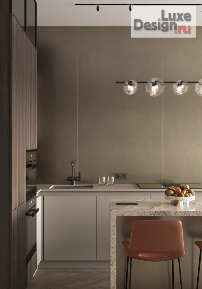 Дизайн интерьера двухкомнатной квартиры "ЖК NEVA HAUS" (фото 2)