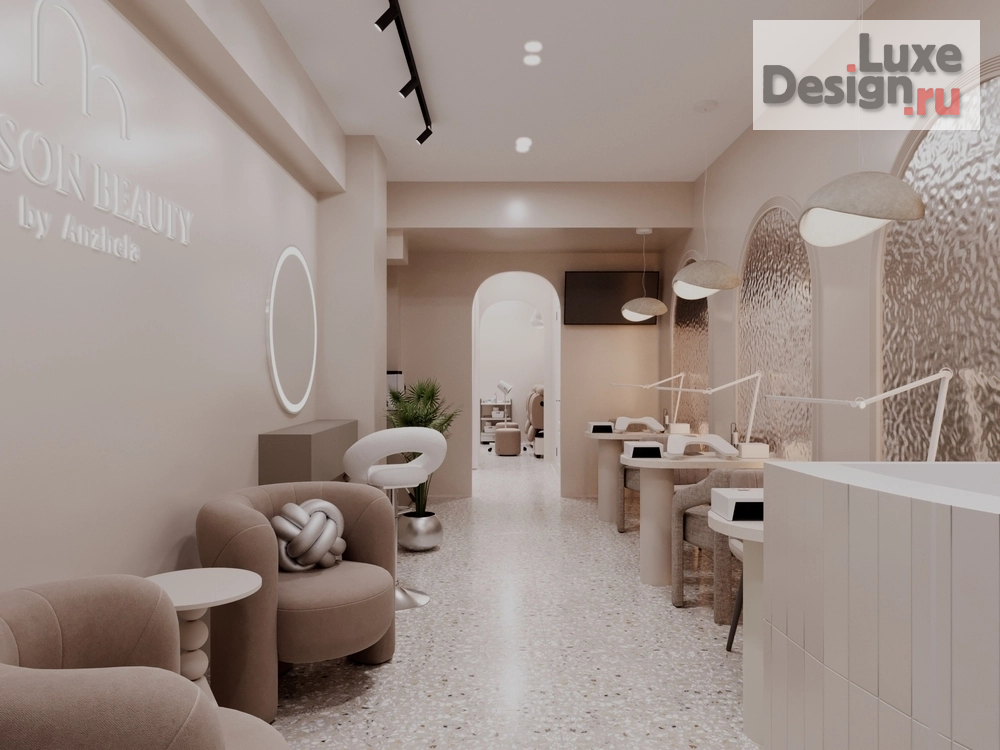 Дизайн интерьера салона красоты "Студия маникюра Maison Beauty" (фото 2)