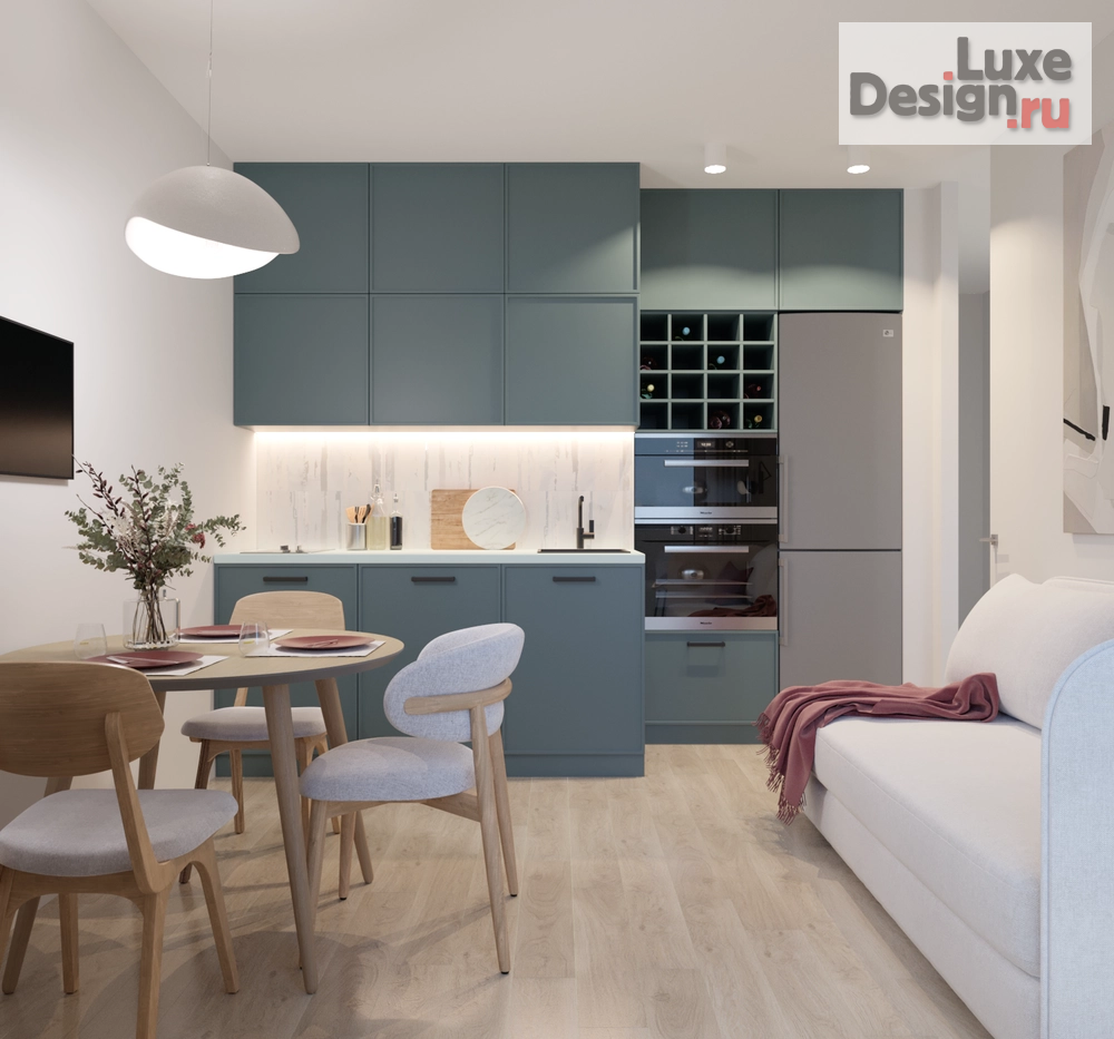 Дизайн интерьера однокомнатной квартиры "Из однушки в трешку" (фото 1) от дизайнера Степанова Оксана Александровна Дизайн интерьера однокомнатной квартиры "Из однушки в трешку" (фото 1)