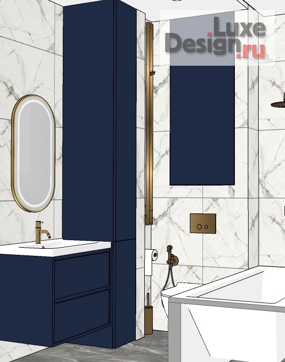 Дизайн интерьера трехкомнатной квартиры "ЖК Level Мичуринский" (фото 28)