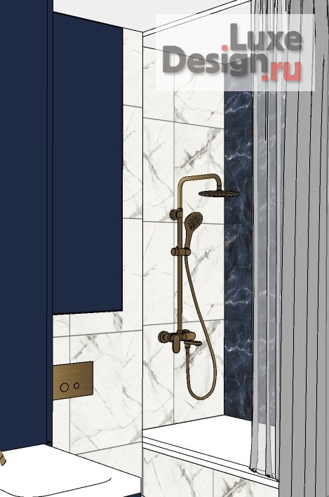 Дизайн интерьера трехкомнатной квартиры "ЖК Level Мичуринский" (фото 29)