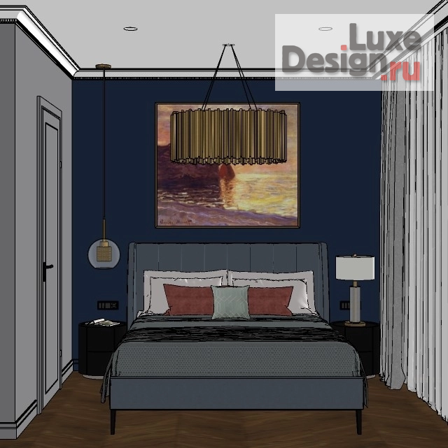 Дизайн интерьера трехкомнатной квартиры "ЖК Level Мичуринский" (фото 21)