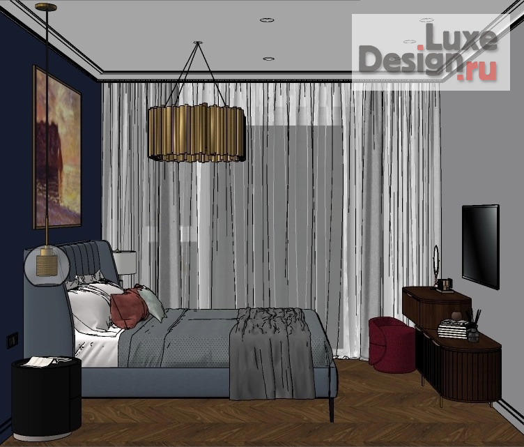 Дизайн интерьера трехкомнатной квартиры "ЖК Level Мичуринский" (фото 19)