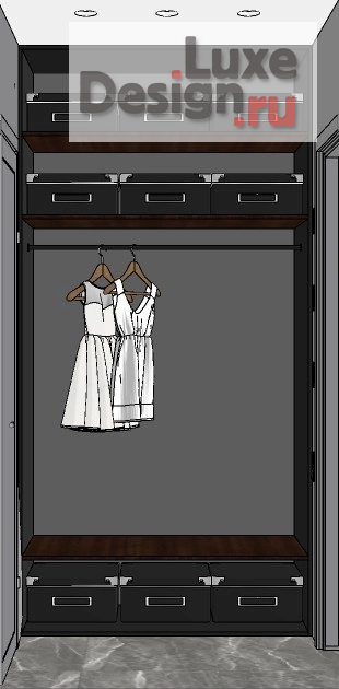 Дизайн интерьера трехкомнатной квартиры "ЖК Level Мичуринский" (фото 23)