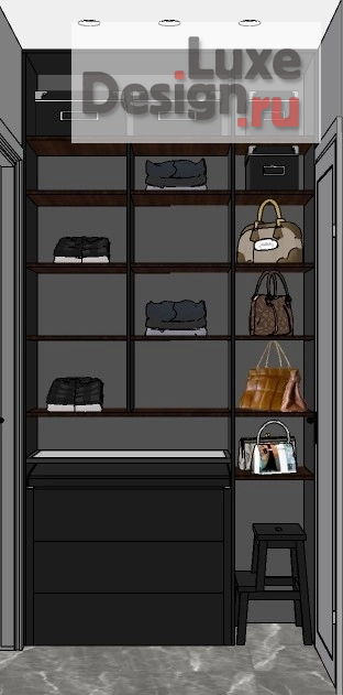 Дизайн интерьера трехкомнатной квартиры "ЖК Level Мичуринский" (фото 25)