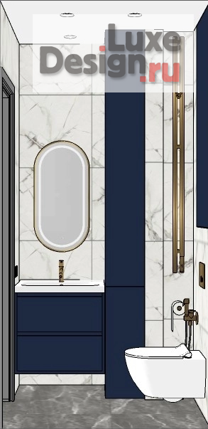 Дизайн интерьера трехкомнатной квартиры "ЖК Level Мичуринский" (фото 26)