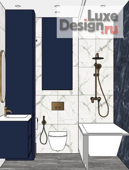 Дизайн интерьера трехкомнатной квартиры "ЖК Level Мичуринский" (фото 27)