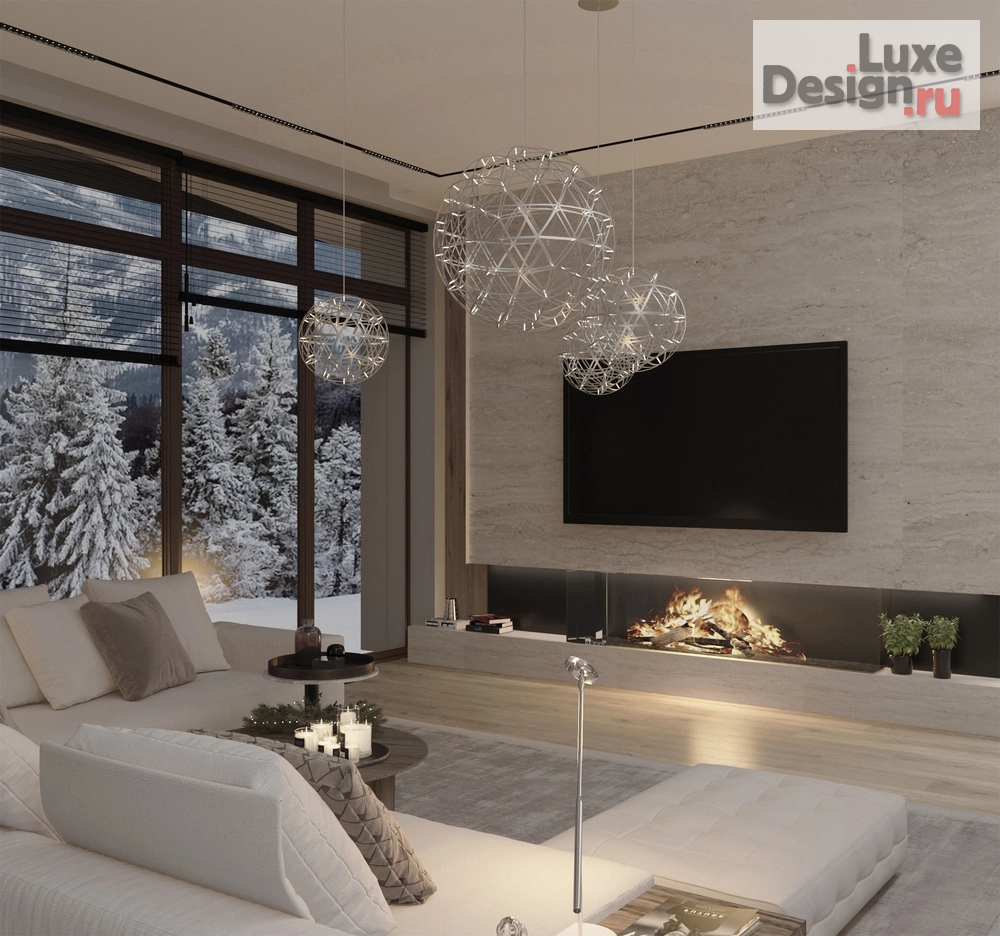 Дизайн интерьера загородного дома "Дизайн интерьера частного дома в п.Малаховка" (фото 1)