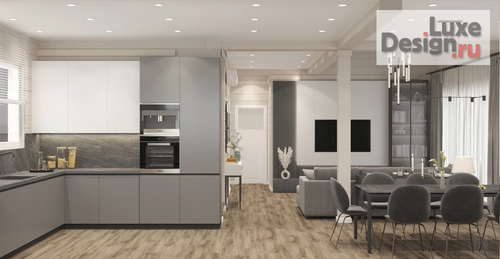 Дизайн интерьера загородного дома "Дизайн загородного дома в КП "Лесная сказка"" (фото 4)