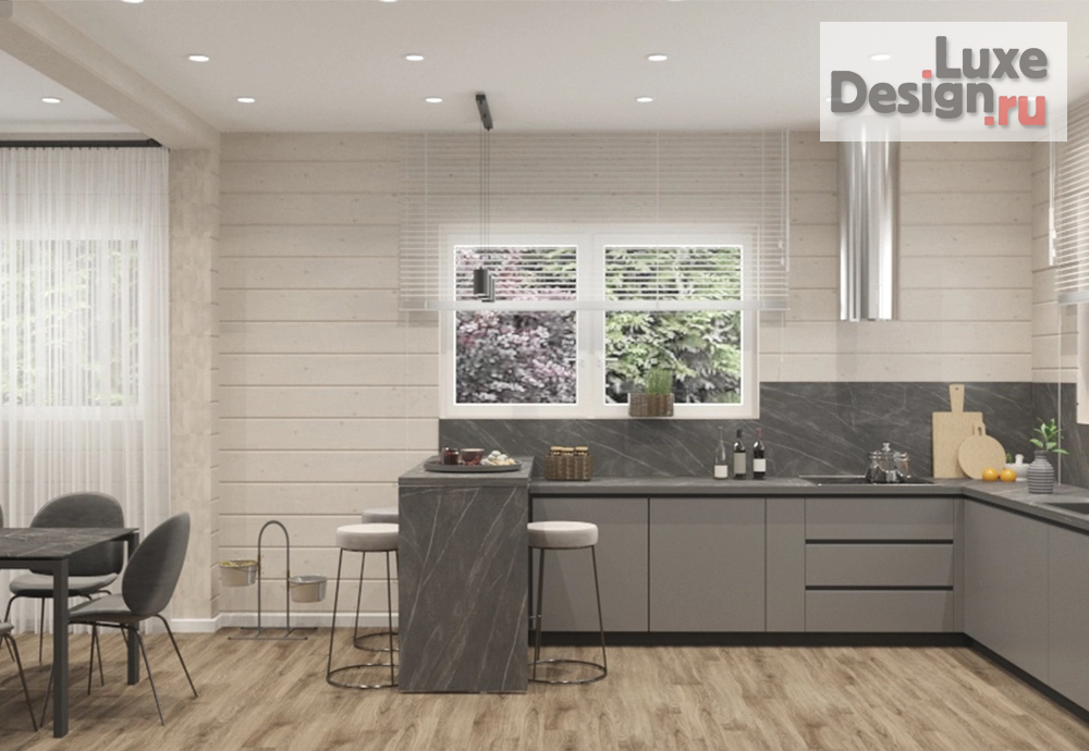 Дизайн интерьера загородного дома "Дизайн загородного дома в КП "Лесная сказка"" (фото 5)