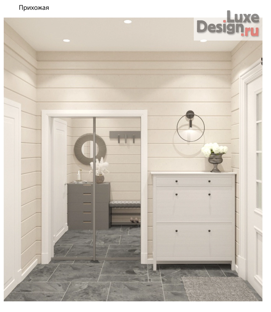 Дизайн интерьера загородного дома "Дизайн загородного дома в КП "Лесная сказка"" (фото 11)