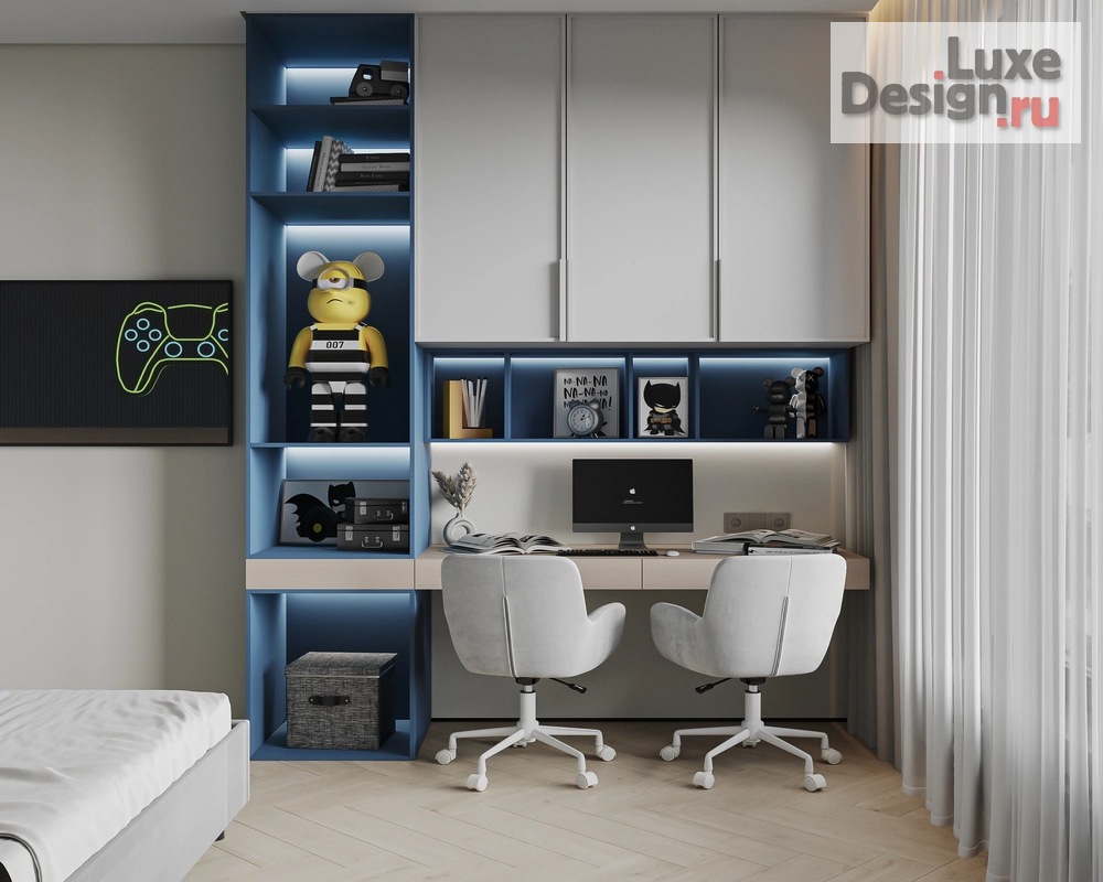 Дизайн интерьера двухкомнатной квартиры "ЖК Событие Светлое" (фото 13)