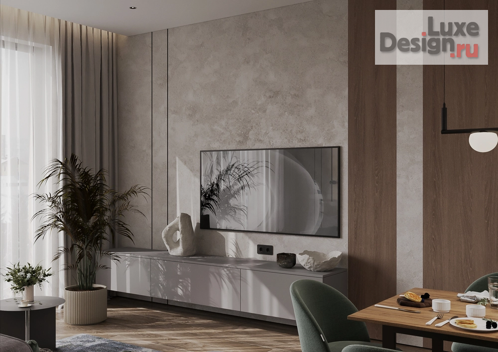 Дизайн интерьера трехкомнатной квартиры "ЖК Событие Темное" (фото 3)