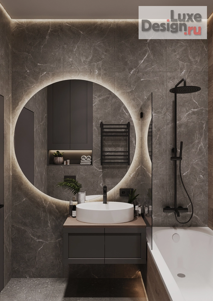 Дизайн интерьера трехкомнатной квартиры "ЖК Событие Темное" (фото 19)