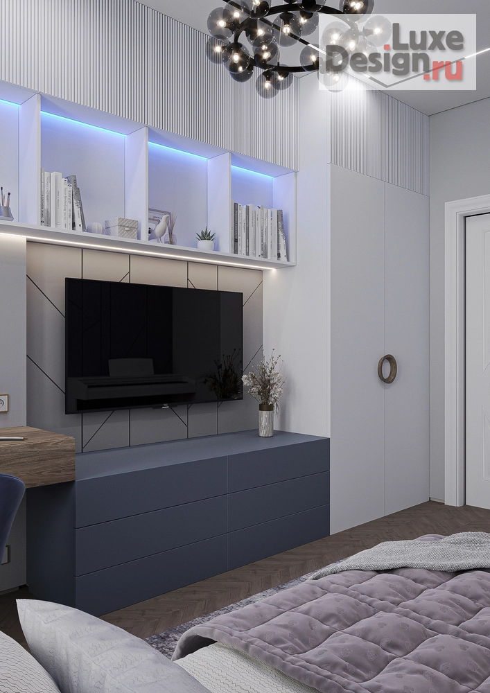 Дизайн интерьера трехкомнатной квартиры "ЖК I Love" (фото 22)