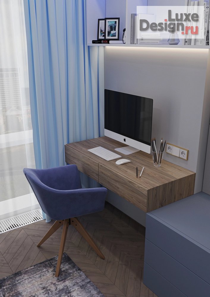 Дизайн интерьера трехкомнатной квартиры "ЖК I Love" (фото 27)