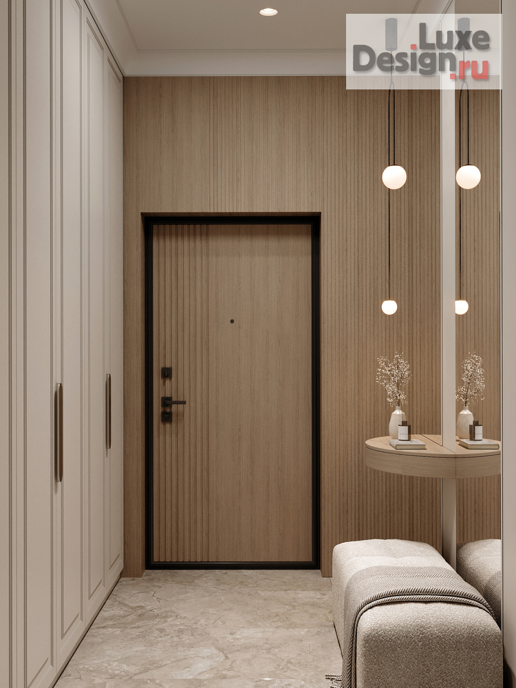 Дизайн интерьера трехкомнатной квартиры "ИНТЕРЬЕР КВАРТИРЫ В ЖК iLOVE 85 КВ.М" (фото 2)