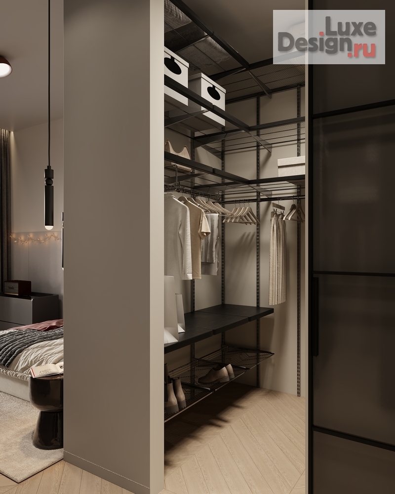 Дизайн интерьера трехкомнатной квартиры "ИНТЕРЬЕР КВАРТИРЫ В ЖК НАСТОЯЩЕЕ 95 КВ.М" (фото 14)