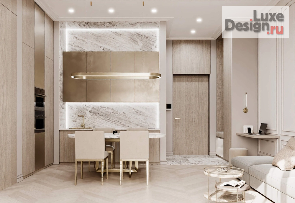 Дизайн интерьера двухкомнатной квартиры "ИНТЕРЬЕР В ЖК CARRE BLANC 75 КВ.М" (фото 13)