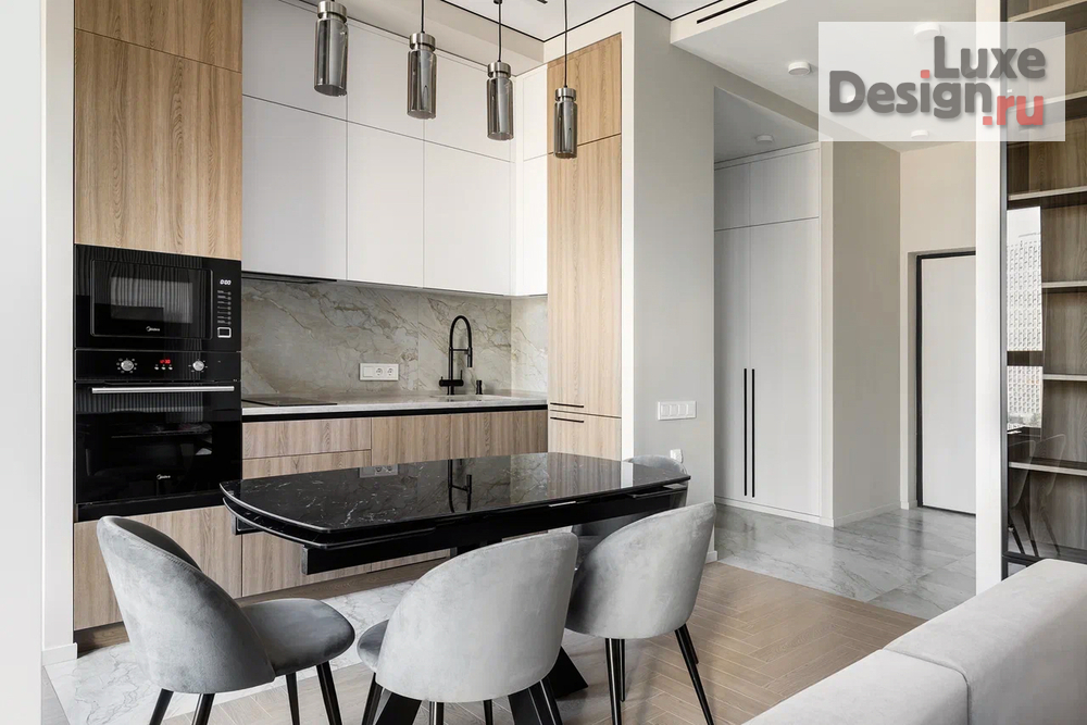 Дизайн интерьера двухкомнатной квартиры "РЕАЛИЗОВАННЫЙ ИНТЕРЬЕР ПОД СДАЧУ В ЖК SIDNEY CITY 60 КВ.М" (фото 1)