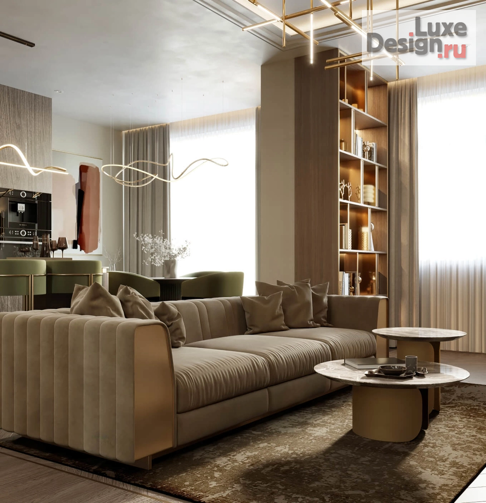 Дизайн интерьера трехкомнатной квартиры "Новая Москва " (фото 6)